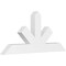 Ekena Millwork Saratoga Architectural Grade PVC Gable Bracket, 60"W x 27 1/2"H x 4"D x 6"F, 11/12 Pitch GBP060X28X0406SAR00 - alternate 1